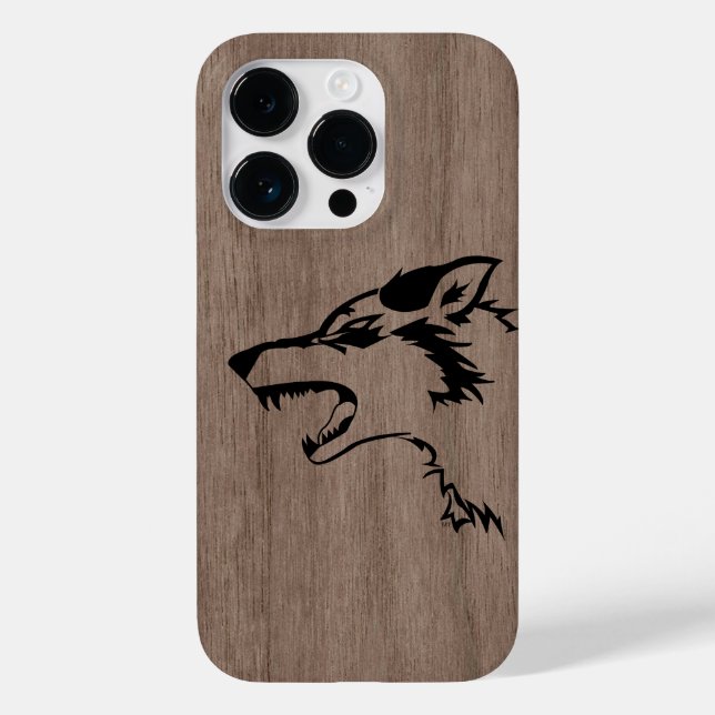 Modern elegant wood personalized - wooden Case-Mate iPhone case (Back)