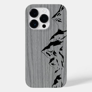 Modern elegant wood personalized - wooden Case-Mate iPhone 14 pro case