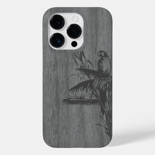Modern elegant wood personalized - wooden Case-Mate iPhone case (Back)