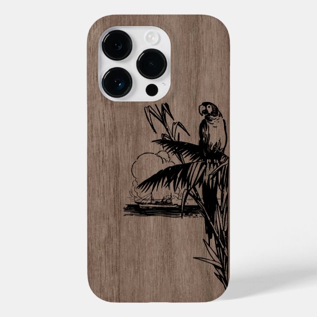 Modern elegant wood personalized - wooden Case-Mate iPhone case (Back)