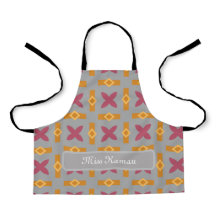 Modern Elengant Personalized Gourmet Kitchen Apron