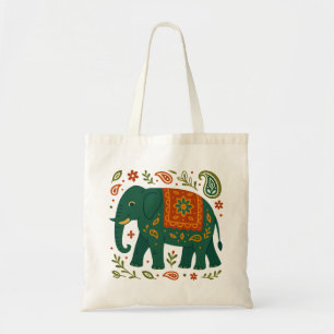 Modern Elephant Art Tote Bag