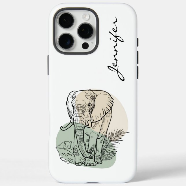Modern Elephant iPhone  Case-Mate iPhone Case (Back)