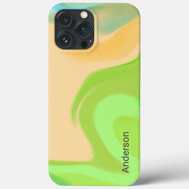 Modern Eligant Retro Line Monogram Case-Mate iPhone Case (Back)