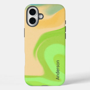 Modern Eligant Retro Line Monogram iPhone 16 Plus Case