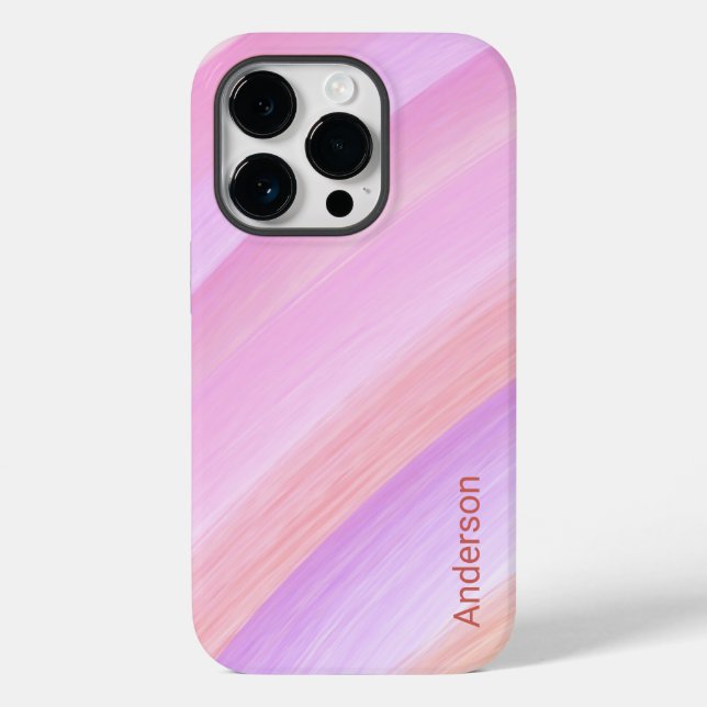Modern Eligant Retro Line Monogram Case-Mate iPhone Case (Back)