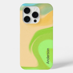 Modern Eligant Retro Line Monogram iPhone 15 Pro Case
