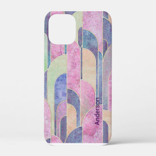 Modern Eligant Retro Line Monogram iPhone 12 Mini Case