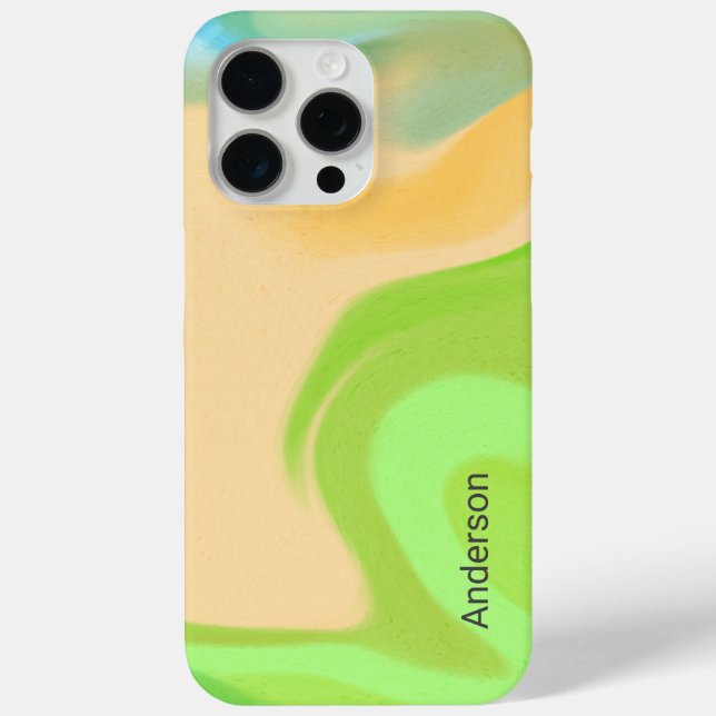 Modern Eligant Retro Line Monogram Case-Mate iPhone Case (Back)