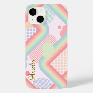 Modern Eligant Retro Line Monogram Case-Mate iPhone 14 Case