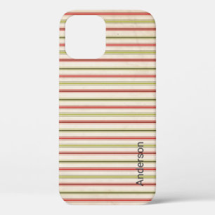 Modern Eligant Retro Line Monogram iPhone 12 Case