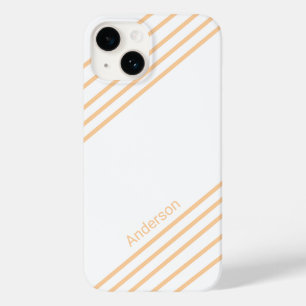 Modern Eligant Retro Line Monogram Case-Mate iPhone 14 Case