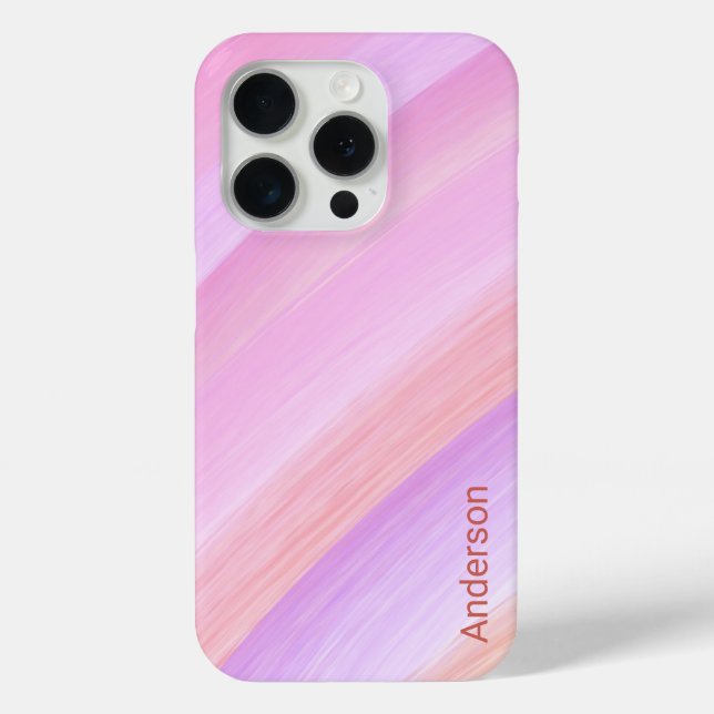 Modern Eligant Retro Line Monogram Case-Mate iPhone Case (Back)