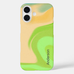 Modern Eligant Retro Line Monogram iPhone 16 Case