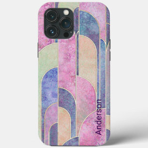 Modern Eligant Retro Line Monogram iPhone 13 Pro Max Case