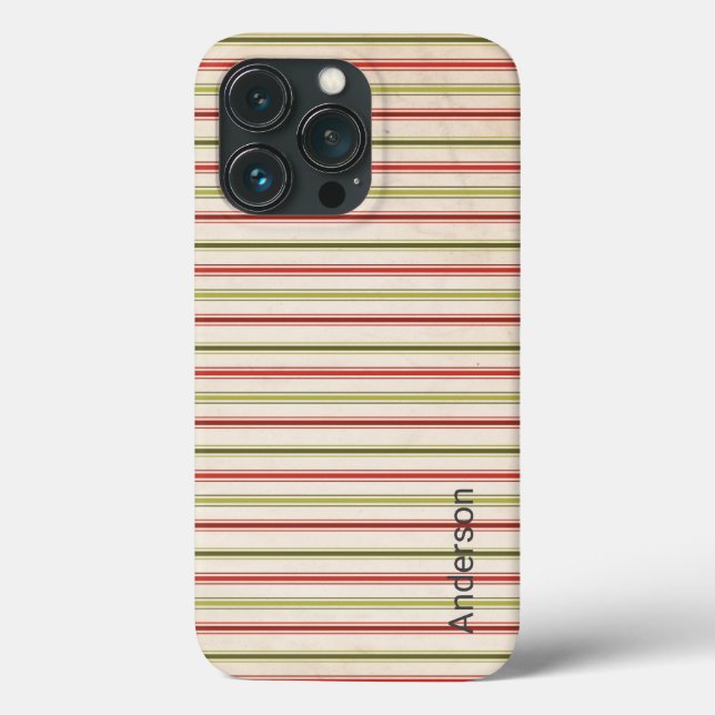 Modern Eligant Retro Line Monogram Case-Mate iPhone Case (Back)