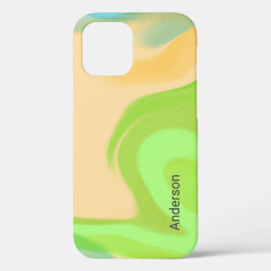 Modern Eligant Retro Line Monogram iPhone 12 Case