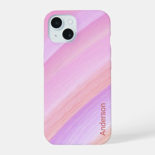 Modern Eligant Retro Line Monogram iPhone 15 Case