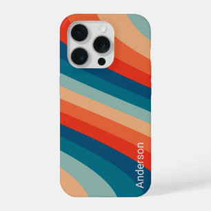 Modern Eligant Retro Line Monogram iPhone 15 Pro Case