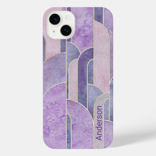 Modern Eligant Retro Line Monogram iPhone 14 Plus Case
