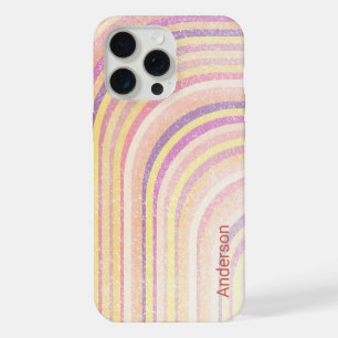 Modern Eligant Retro Line Monogram iPhone 15 Pro Max Case