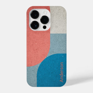 Modern Eligant Retro Line Monogram iPhone 14 Pro Case