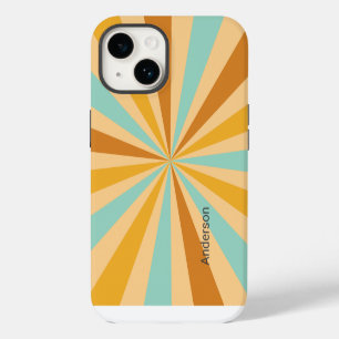 Modern Eligant Retro Line Monogram iPhone 14 Case