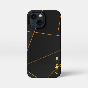 Modern Eligant Retro Line Monogram iPhone 13 Mini Case