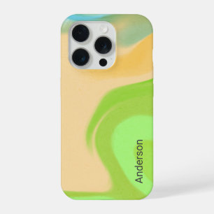 Modern Eligant Retro Line Monogram iPhone 15 Pro Case