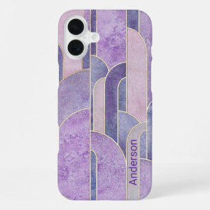Modern Eligant Retro Line Monogram iPhone 16 Plus Case