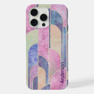 Modern Eligant Retro Line Monogram iPhone 15 Pro Max Case