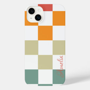 Modern Eligant Retro Line Monogram iPhone 14 Plus Case