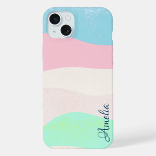 Modern Eligant Retro Line Monogram iPhone 15 Plus Case