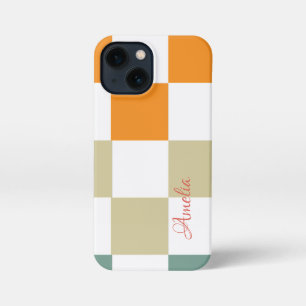 Modern Eligant Retro Line Monogram iPhone 13 Mini Case