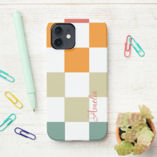 Modern Eligant Retro Line Monogram iPhone 12 Case