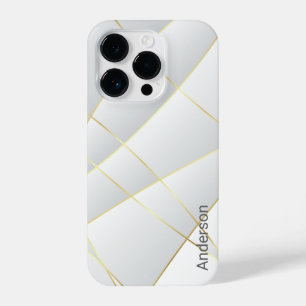 Modern Eligant Retro Line Monogram iPhone 14 Pro Case