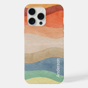 Modern Eligant Retro Line Monogram iPhone 15 Pro Max Case