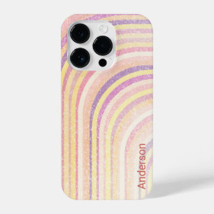 Modern Eligant Retro Line Monogram iPhone 14 Pro Case