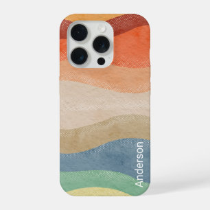 Modern Eligant Retro Line Monogram iPhone 15 Pro Case