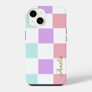 Modern Eligant Retro Line Monogram iPhone 14 Case
