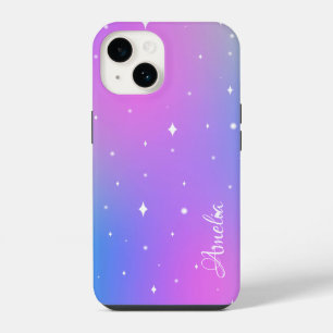 Modern Eligant Retro Line Monogram iPhone 14 Case