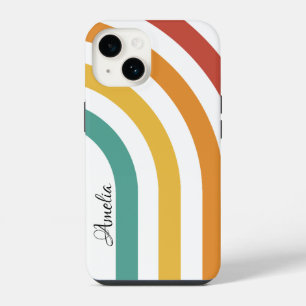 Modern Eligant Retro Line Monogram iPhone 14 Case