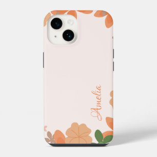 Modern Eligant Retro Line Monogram iPhone 14 Case