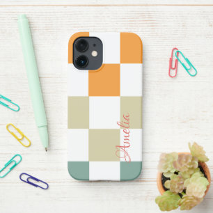 Modern Eligant Retro Line Monogram iPhone 12 Mini Case