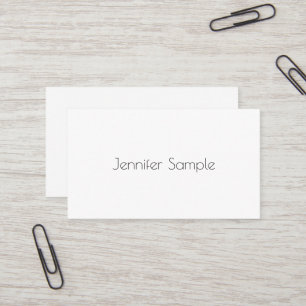 Modern Elite Design Professional Sleek Plain Luxe Business Card