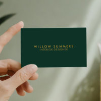 Modern Emerald Green Minimal Professional