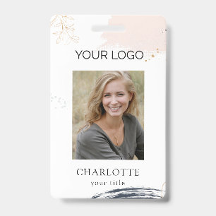 Modern Employee Photo ID Badge