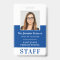 MODERN EMPLOYEE PHOTO ID simple royal blue