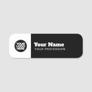 Modern Employee Pin Name Tag or Magnetic with Logo