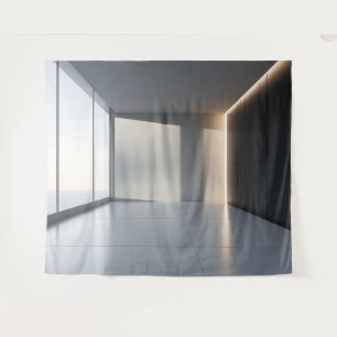 Modern Empty Room Interior Backdrop Tapestry